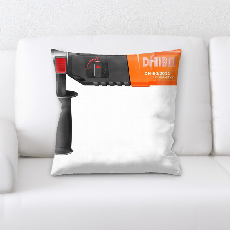 Coussin décoratif power drill