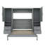 Lit escamotable Murphy avec placard, tiroirs et tablettes