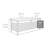 Biohort LeisureTime 210 71.25" L x 31.1" W x 27.9" H Water Resistant Metal Galvanized Steel Deck Box with Lock and Soft Close Hydraulic Lift Silver-94848102