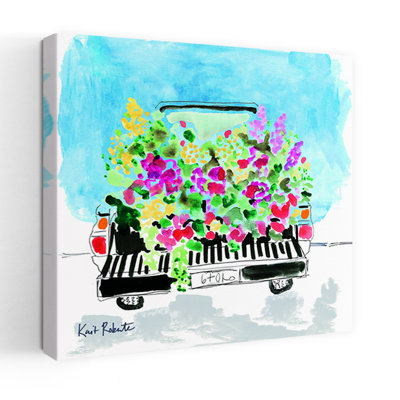 Art floral contemporain abstrait