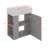 21.6" Floating Bathroom Vanity With Sink, Left Side Open Storage