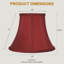 Abat-jour cloche en soie / shantung H 7 po x l 9 po (araignée)-2126099558