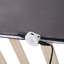 Lit plateforme tapissier gris avec capteur et 2 dossiers-259419133-259419131
