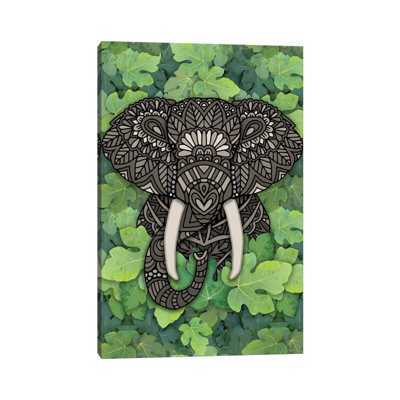 Jungle Elephant by Angelika Parker - Wrapped Canvas Print, 66.04 cm H x 45.72 cm W