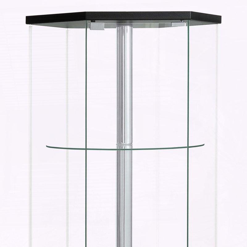 Vitrine hexagonale à 4 tablettes Tenley