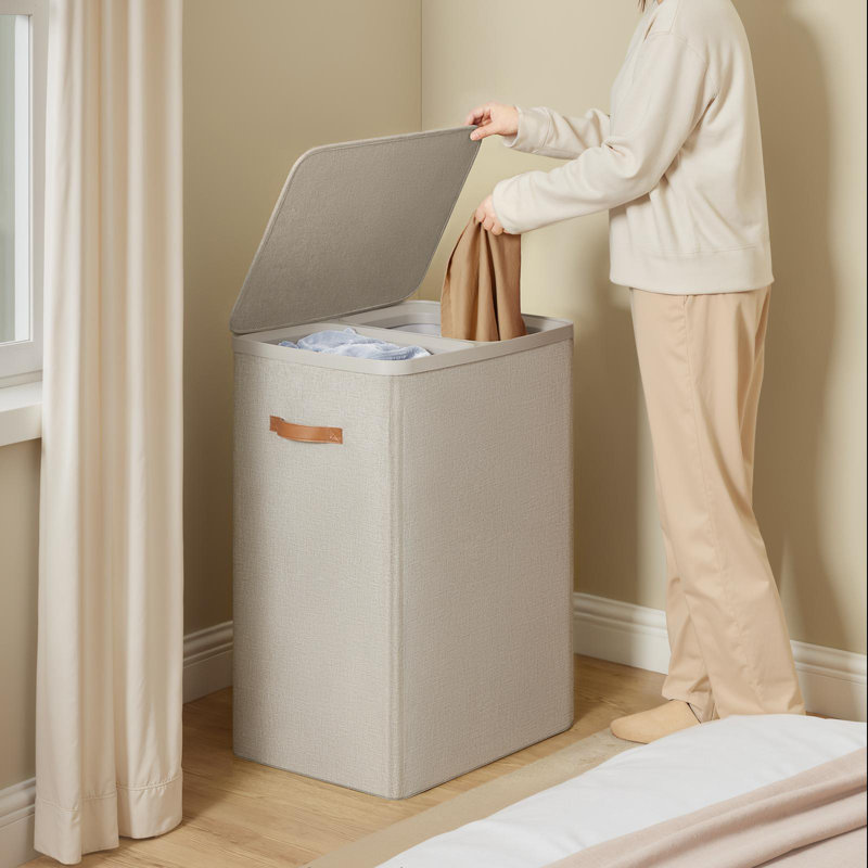 Laundry Hamper, Cappuccino Beige