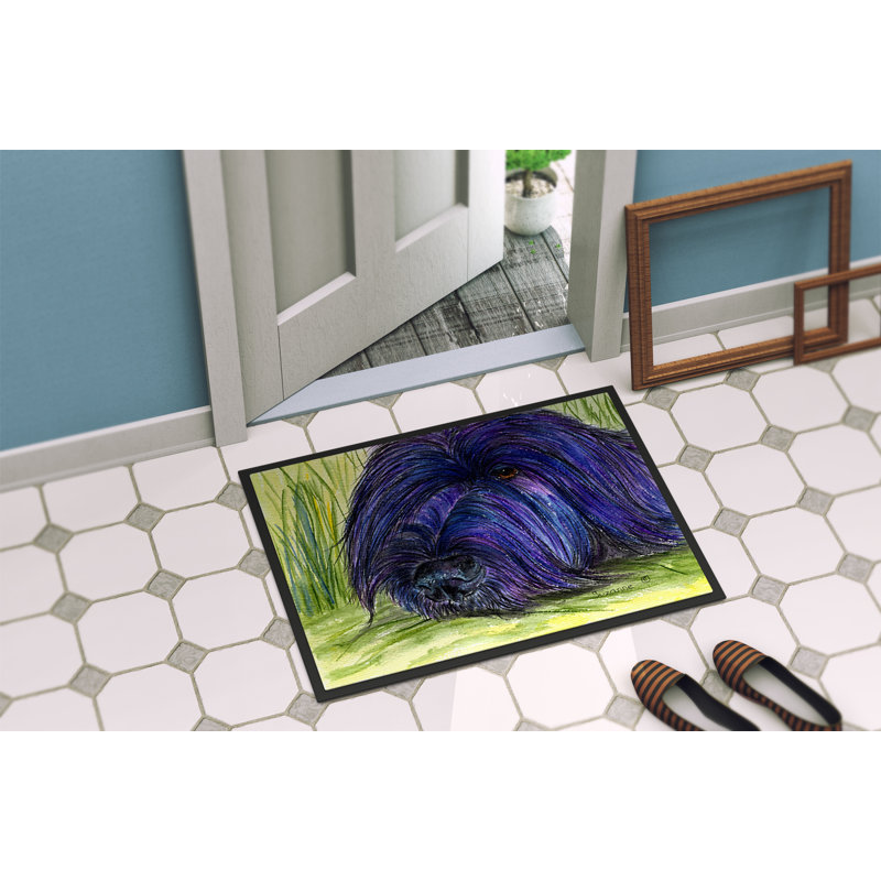 Tapis de porte d’intérieur anti-dérapant brie, Rectangle 2 pi x 3 pi