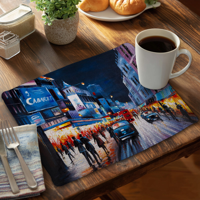 Cabaret Evening Braided Polyester Placemat | Home Decor