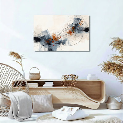 Ensemble d'une toile abstraite