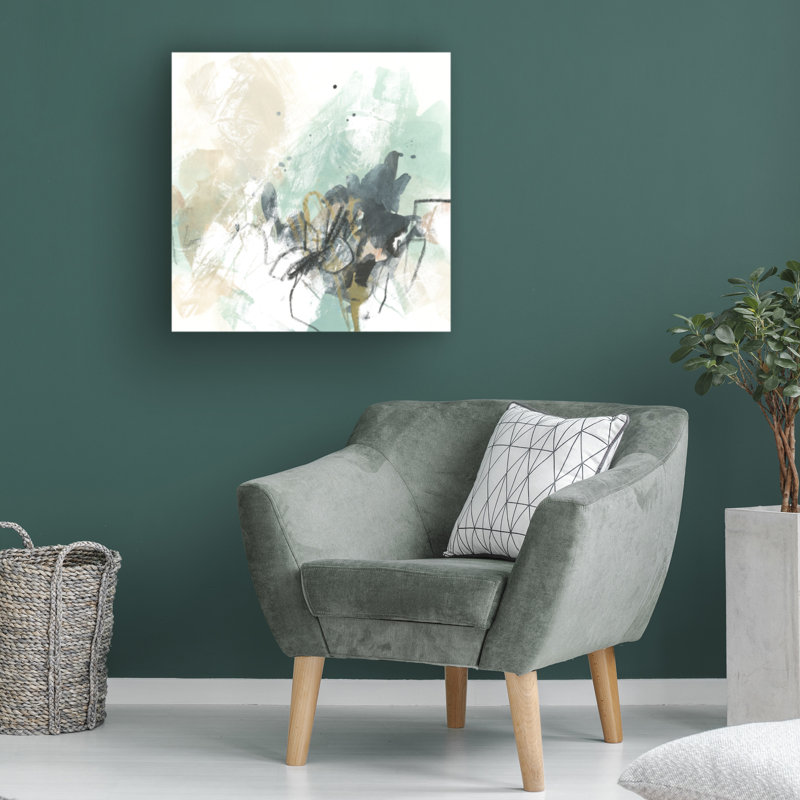 Wrought Studio™ June Erica Vess Verdigris Scribe II Canvas Wall Art, 14" H x 14" W