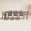 Anautica 88" Eucalyptus Patio Dining Set