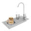 Laveur de verres avec lavabo et robinet