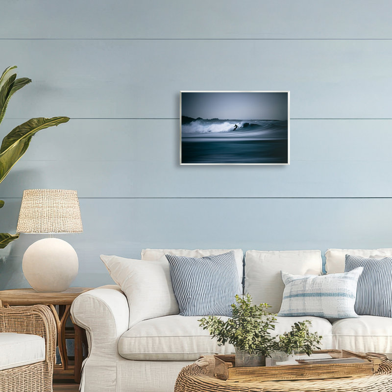 Plaque murale silhouette Surfing Waves, design par Thomas Tepstad Berge, H 10 po x l 15 po
