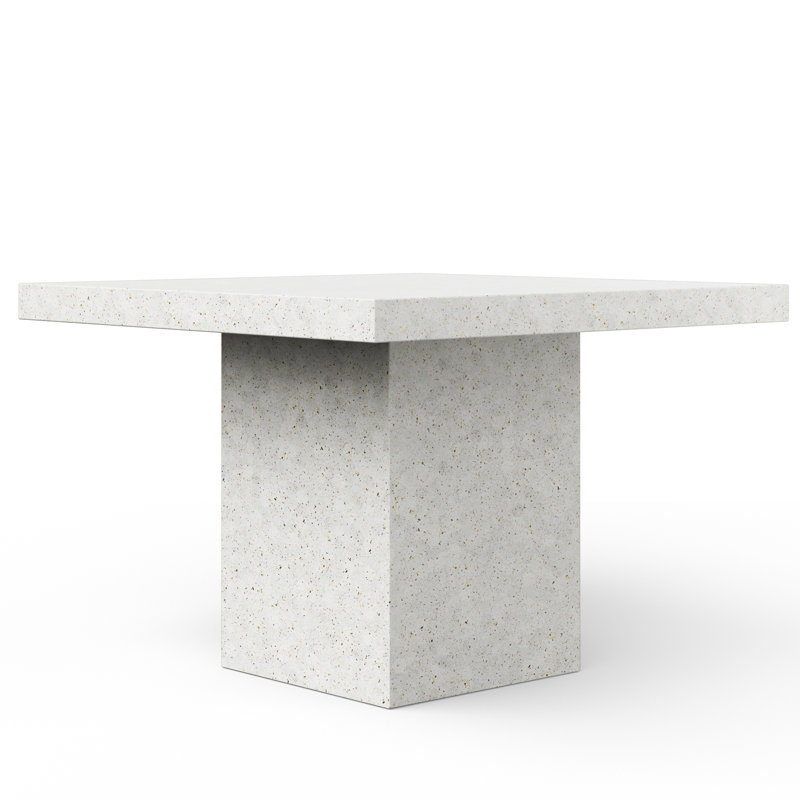 Table de salle à manger Kareen, Table de bar (hauteur 41,75 po), Terrazzo ivoire