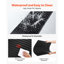 Dalles de plafond en PVC 24 x 48 po (paquet de 12), panneaux linéaires noirs 3D à lattes, feuille de PVC lisse pour ossature apparente, résistante aux chocs, surface peignable, facile à découper, style décoratif moderne pour la maison et le bureau.
