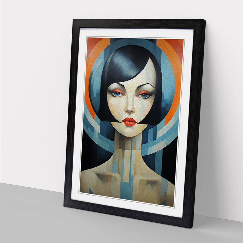 Single Picture Frame Print on Wood, Black Framed, 34cm H x 25cm W