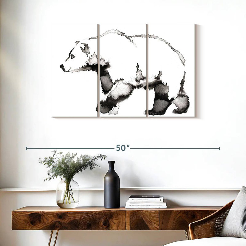 Brampt White Bear, 24" H x 38" W