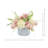 Hydrangea, Heather and Orchids Arranged in Ceramic Vase