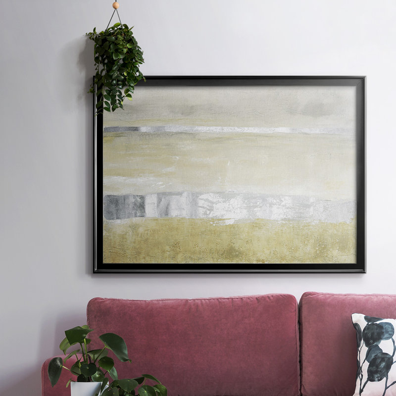 Emballished Squall I, reproduction d'art sur toile, H 26 po x l 38 po x P 1,5 po, Noir