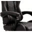 Fauteuil inclinable pivotant en cuir de polyuréthane avec dossier haut, support lombaire et hauteur réglable