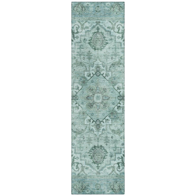 Machine Washable Indoor/Outdoor Oden ACN2164 Global Rug