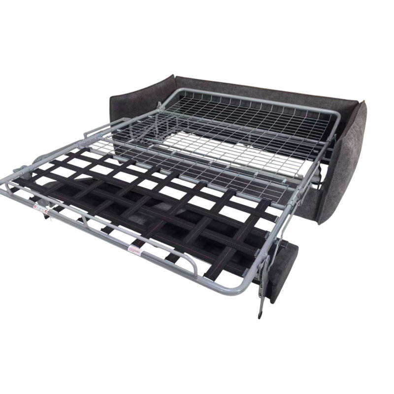 Canapé en chenille gris anthracite Jinn Elite avec canapé-lit (grand, matelas inclus), 78" W, Charcoal Chenille