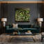 Art mural sur toile, légumes, yeux noirs, pois, brun frais-1292980037