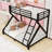 Metal Bunk Bed with Reinforced Slats, Guardrails and Built-In Ladder-478157310