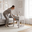 Limestone Tidore 2 Piece Nesting Bedside Table Set with Drawer-116644038