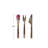 3-Piece Hand-Forged Copper Appetizer Set