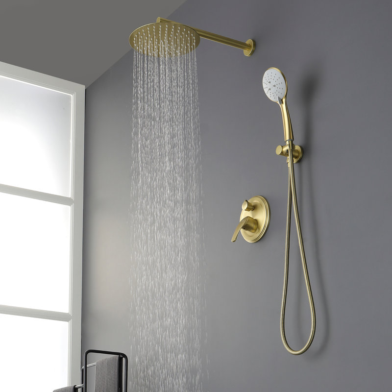 Pressure-Balanced (Temperature And Volume) with Rough in-Valve, Brushed Gold