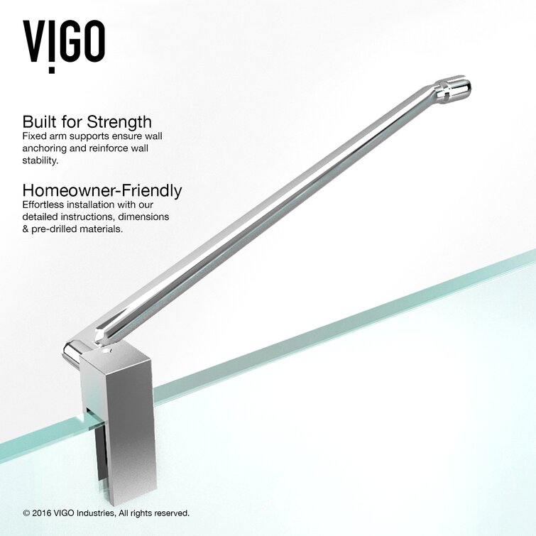 VIGO Monteray x Shower Frameless D Hinged Reviews & Rectangle H 32\