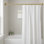Adjustable Spring Tension Shower Curtain Rod 43-73", No Drill Non-Slip Metal Steel Rod