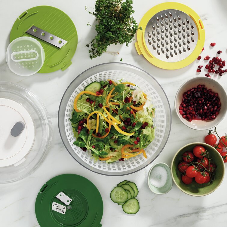 LIGHTSMAX Stainless Steel Salad Spinner