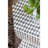 15X13x17" Hexagonal Garden Capiz Stool, Accent Side Table, Black/White