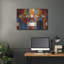  «Strain Glass Last Supper» par Rich Monet, art mural en métal, 36 po x 24 po-1552040878