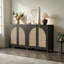 Boho - Buffet en rotin avec tablettes réglables-336379160-344095792