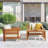 Barton Weather-Resistant Set of 2 Outdoor Patio Furniture Set with 2 Chairs and Small Coffee Table-1466647642