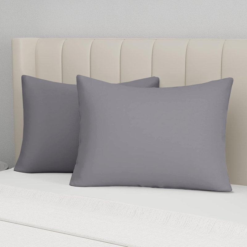 Microfiber Pillow Cases – Soft & Breathable (Set of 2), Grey