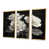 Toile avec cadre flottant or