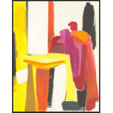 Red Block Structure No. 2 Painting by Christopher Kennedy