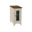 Narrow Antique Veneer Accent Table with Storage, Perfect for Living Rooms and Bedrooms as a Side or Nightstand.-1828185022
