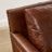 85'' Vintage Full Grain Genuine Leather Nailhead Trim Sofa With Removable Cushions