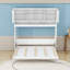 Grand lit escamotable avec espace de rangement