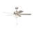Gallant II 52 in. Indoor/Covered Outdoor Brushed Nickel Transitional Ceiling Fan with Three 3000K LED Bulbs Included-1673919576-1673919582