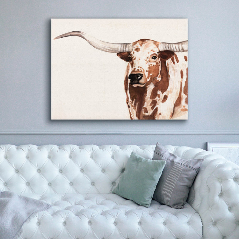 Toile épique Graffiti «Sp Spot Steer 2» par Annie Warren, 54 po x 40 po