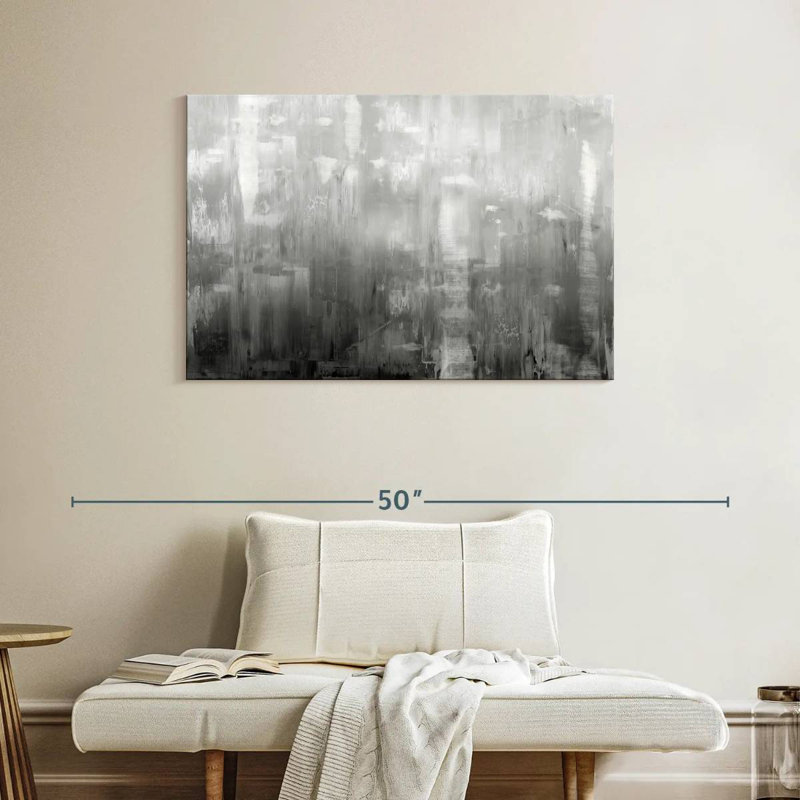 Avery Textural In Grey, 26" H x 39" W