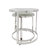 Marble Glass Round Nesting Side Tables, for Style and Function in Living Room or Bedroom Décor-357341045