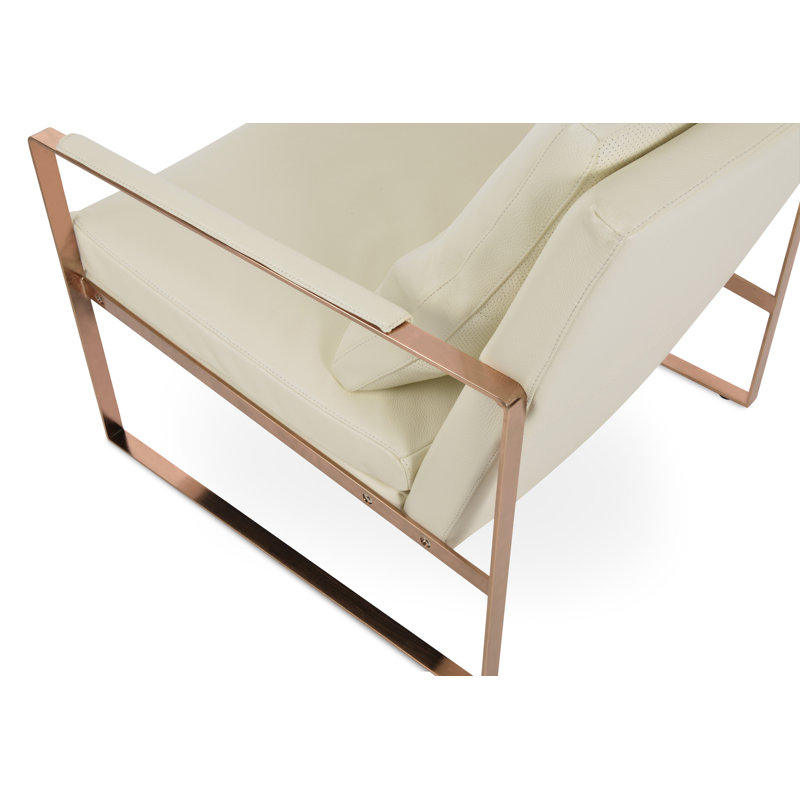 Zara Lounge Chair In Rose Gold