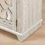 Meuble de rangement d'appoint autoportant, buffet en MDF, portes sculptées en miroir acrylique, étagère réglable, grand plateau, sangles anti-basculement, montage facile pour salon, entrée ou cuisine